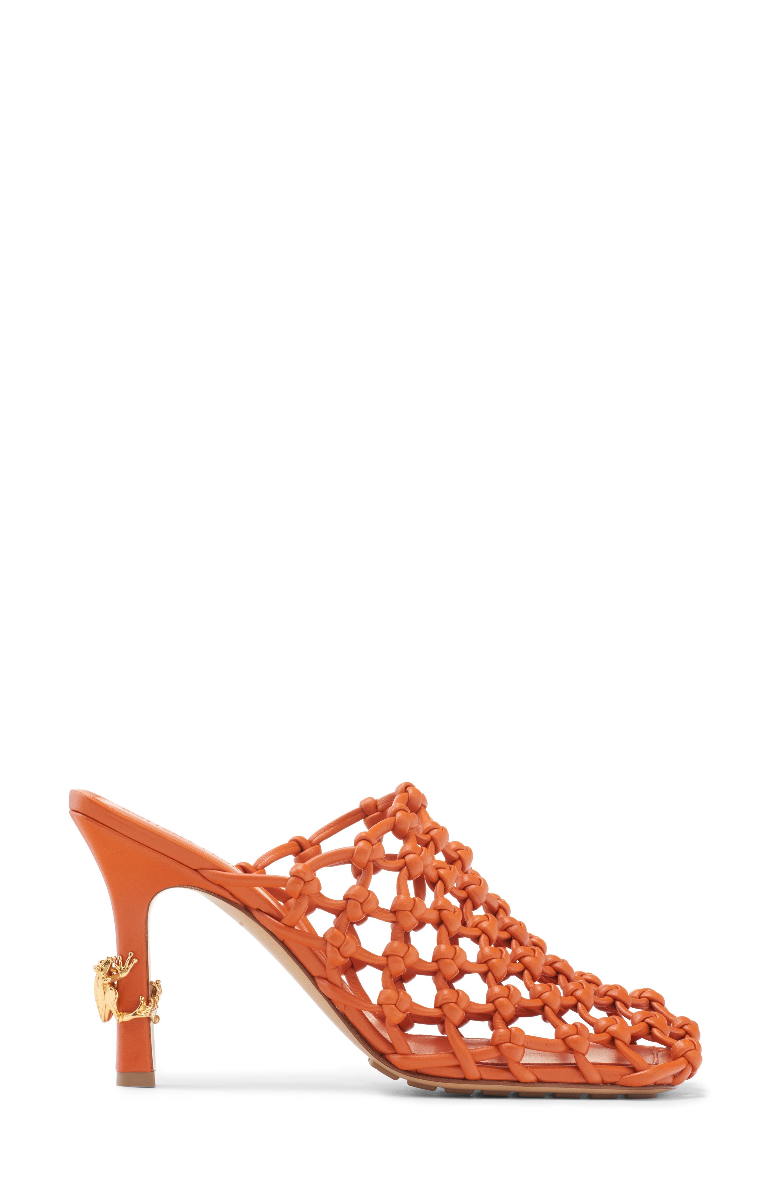 Bottega Veneta Knotted Weave Pump, Alternate, color, Burned Orange