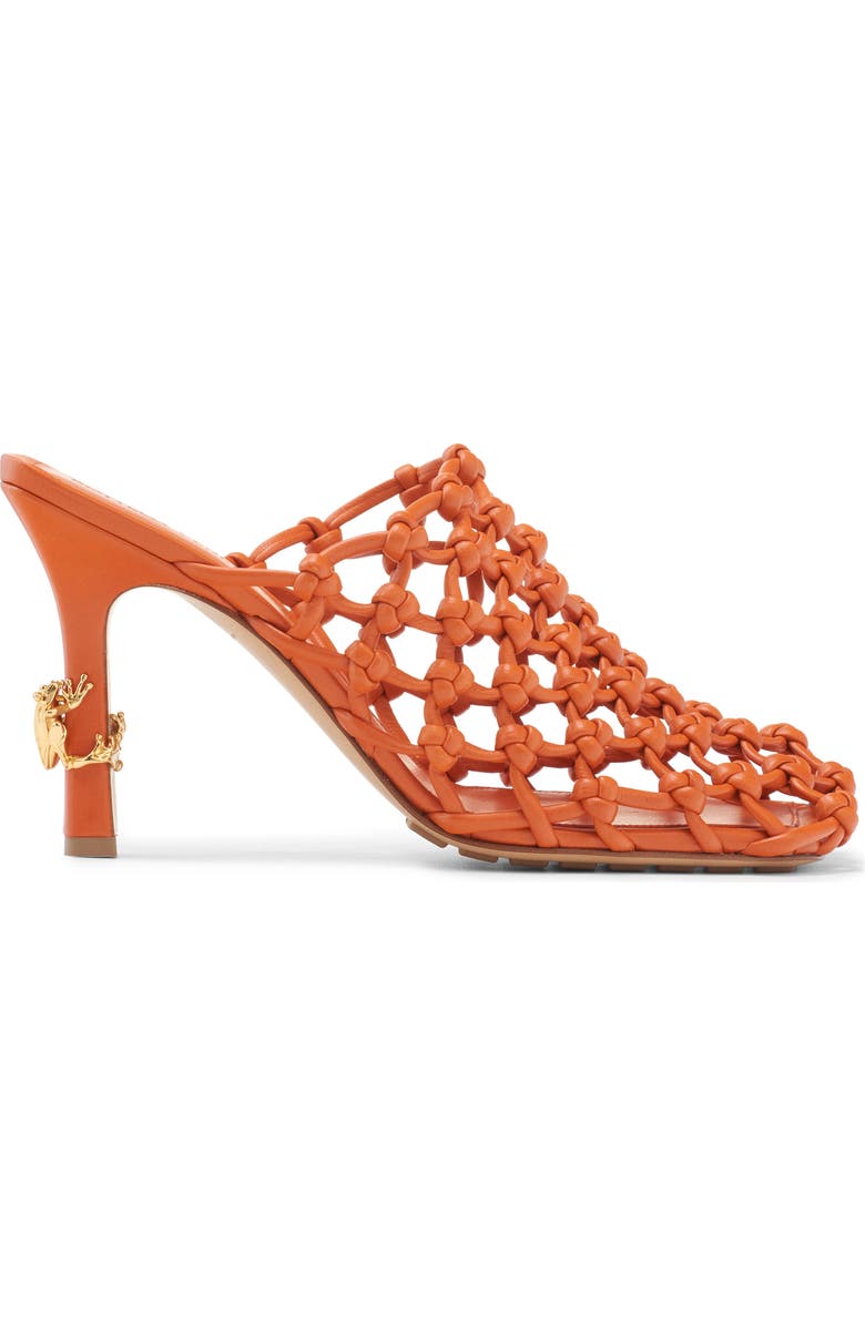 Bottega Veneta Knotted Weave Pump, Alternate, color, Burned Orange