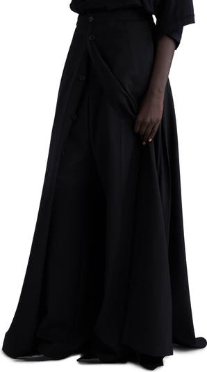 Balenciaga Hybrid Maxi Skirt Wool Barathea Pants | Nordstrom