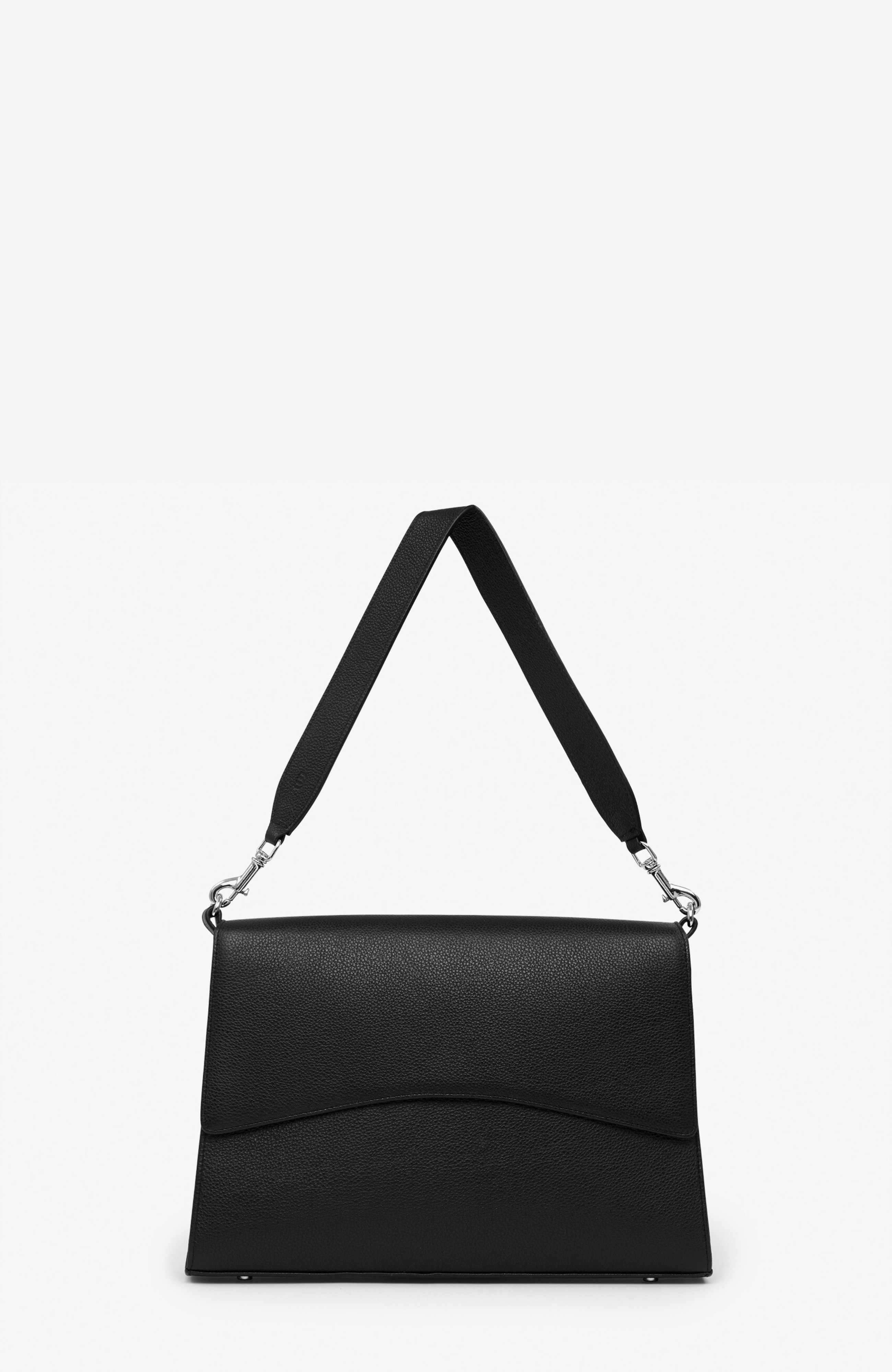 BY BANOO Classic Slim Briefcase, Alternate, color, Black/Silver