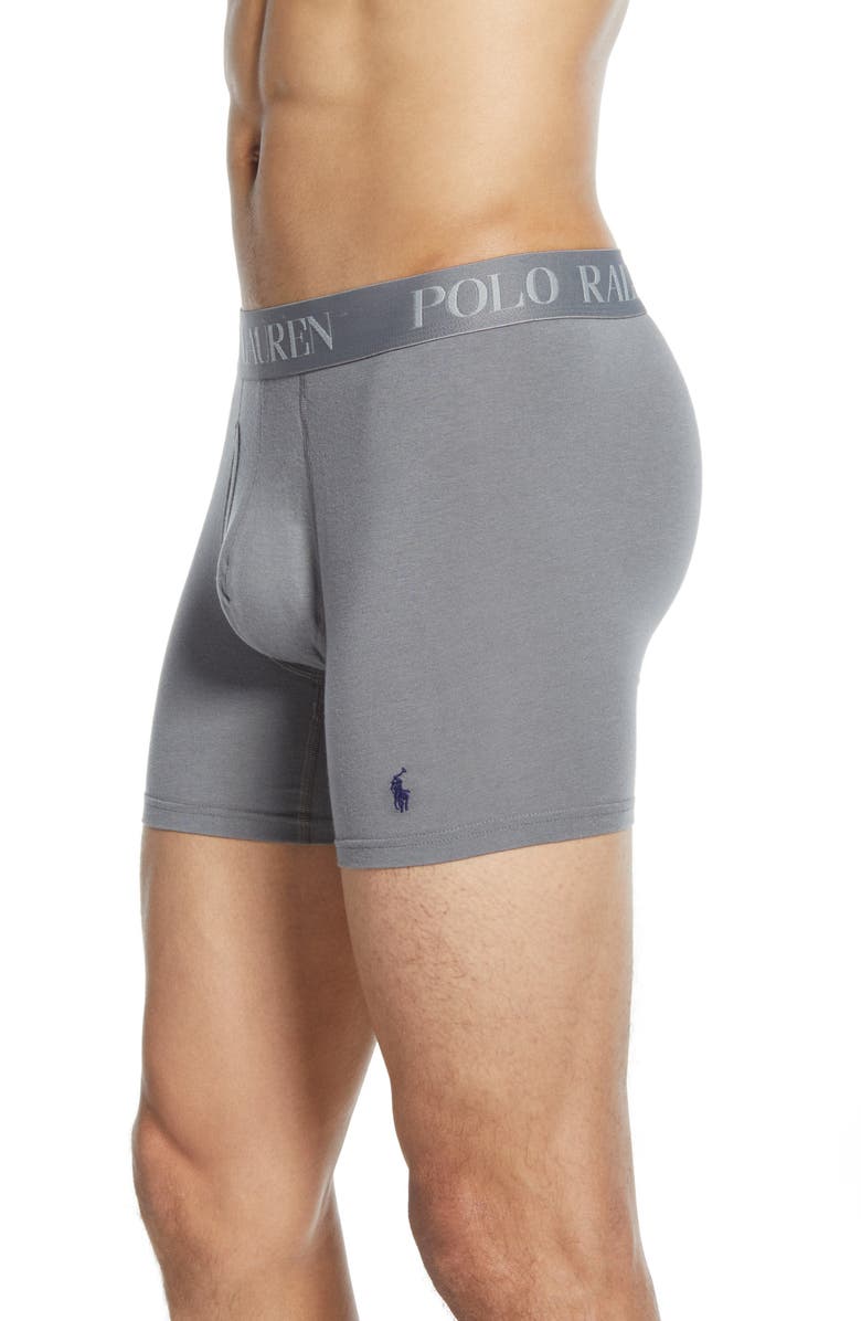 Polo Ralph Lauren 4D 3-Pack Cotton & Modal Boxer Briefs, Alternate, color,