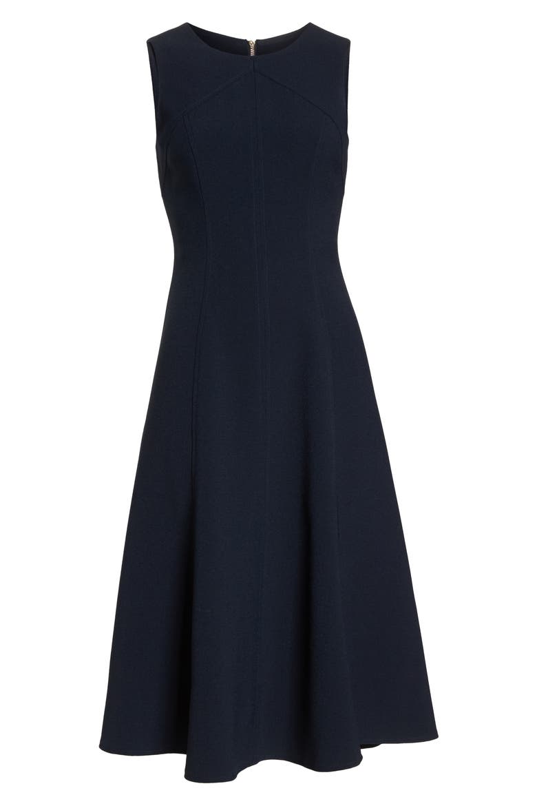 Sleeveless Midi Dress, Alternate, color, NAVY