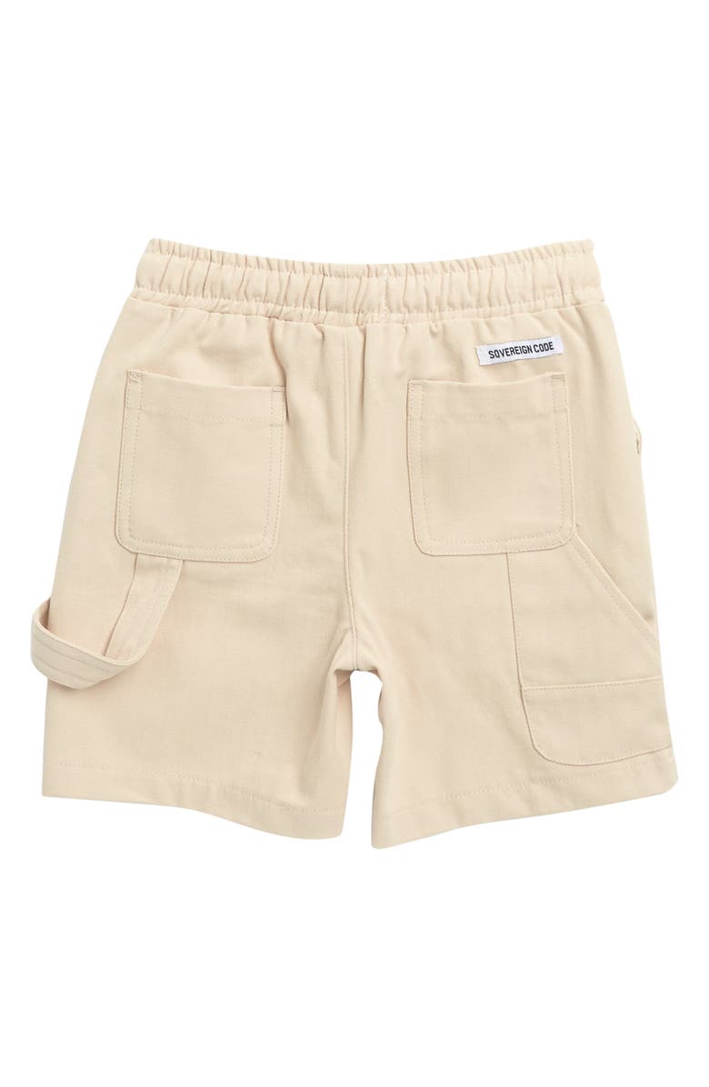 Sovereign Code Kids' Slogan Pilot Cotton Pointellé Button-Up Knit Shirt & Shorts, Alternate, color, 