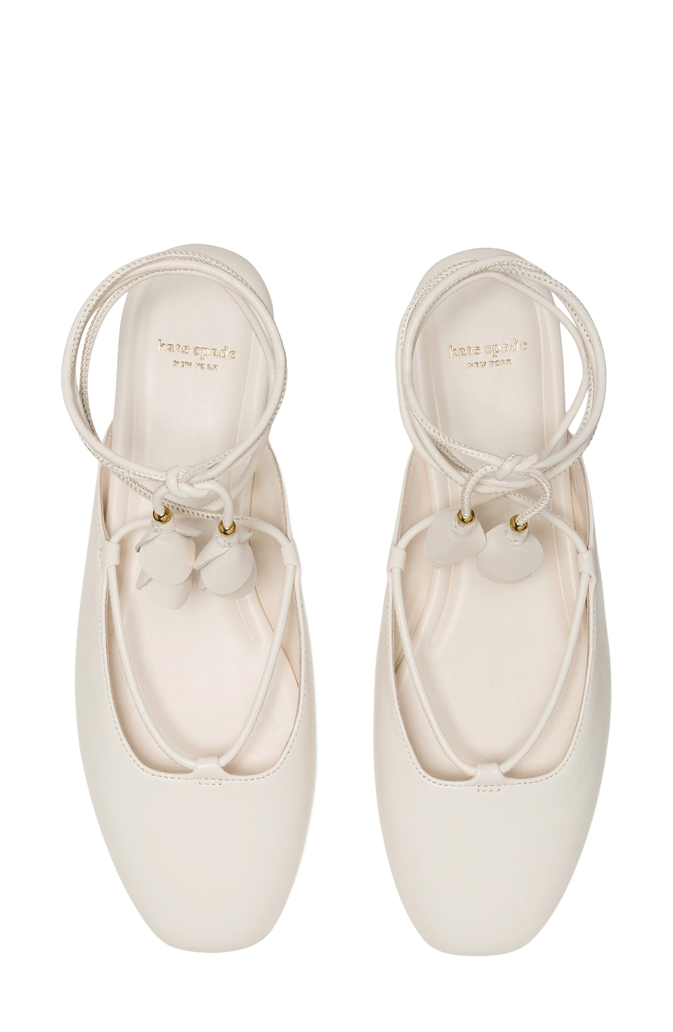 Kate Spade New York ankle wrap mule, Alternate, color, Cream.