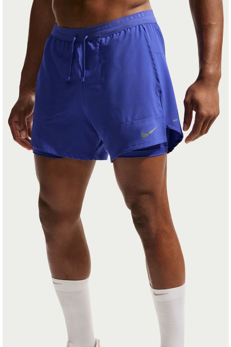 Dri-FIT 5-Inch 2-in-1 Running Shorts, Alternate, color, LAPIS/ REFLECTIVE SILVER