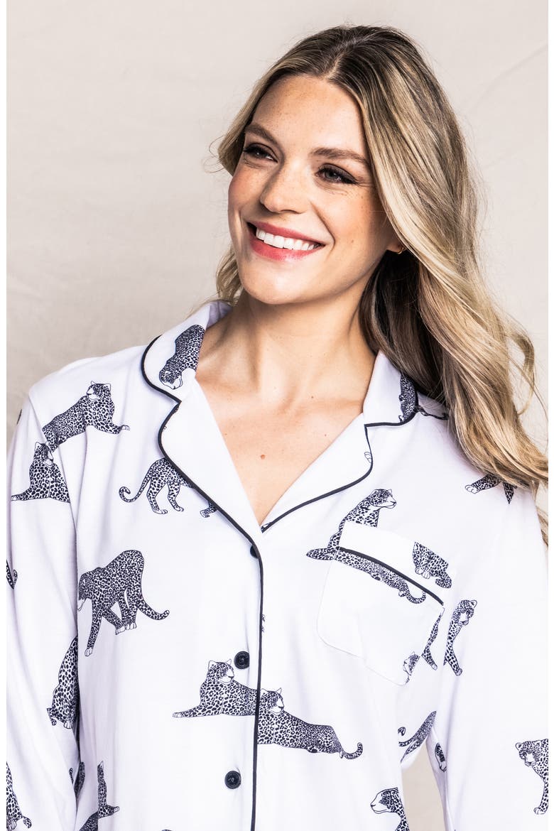 Panther Print Nightshirt, Alternate, color, WHITE