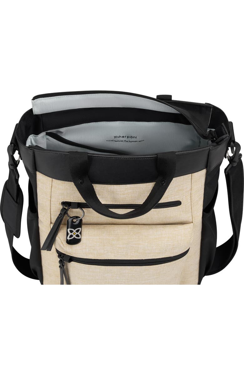 Sherpani Soleil Anti Theft Convertible Backpack, Fits 15 Inch Laptop, Alternate, color, Straw