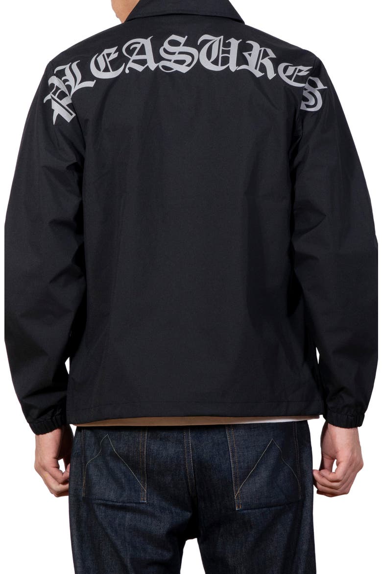 Neural Logo Graphic Coach's Jacket, Alternate, color, BLACK
