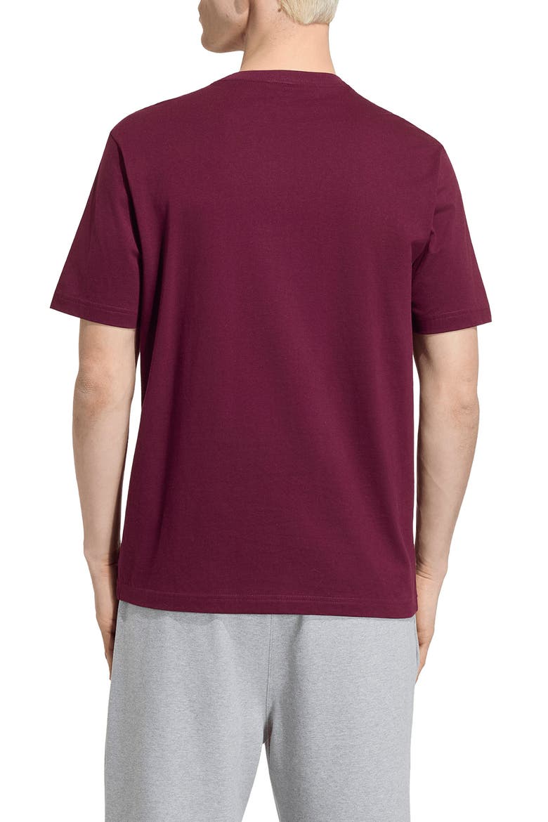 Trefoil Essentials Cotton T-Shirt, Alternate, color, MAROON