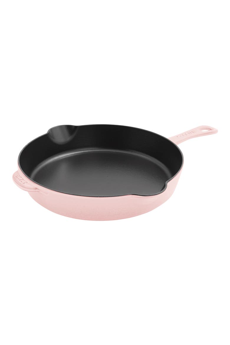 11-Inch Enameled Cast Iron Traditional Skillet, Main, color, PEONY PINK