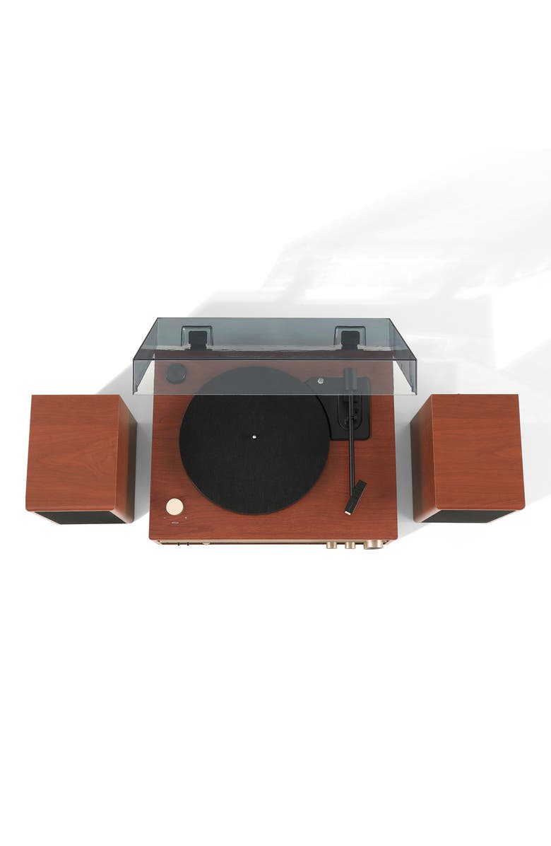 Crosley Radio 1975T Retro Record Player & Speakers, Alternate, color, Walnut