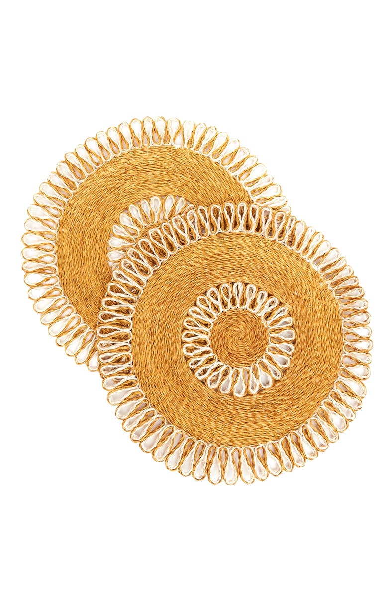 Kubo Araw Woven Abaca Placemats - Set of 2, Main, color, Natural