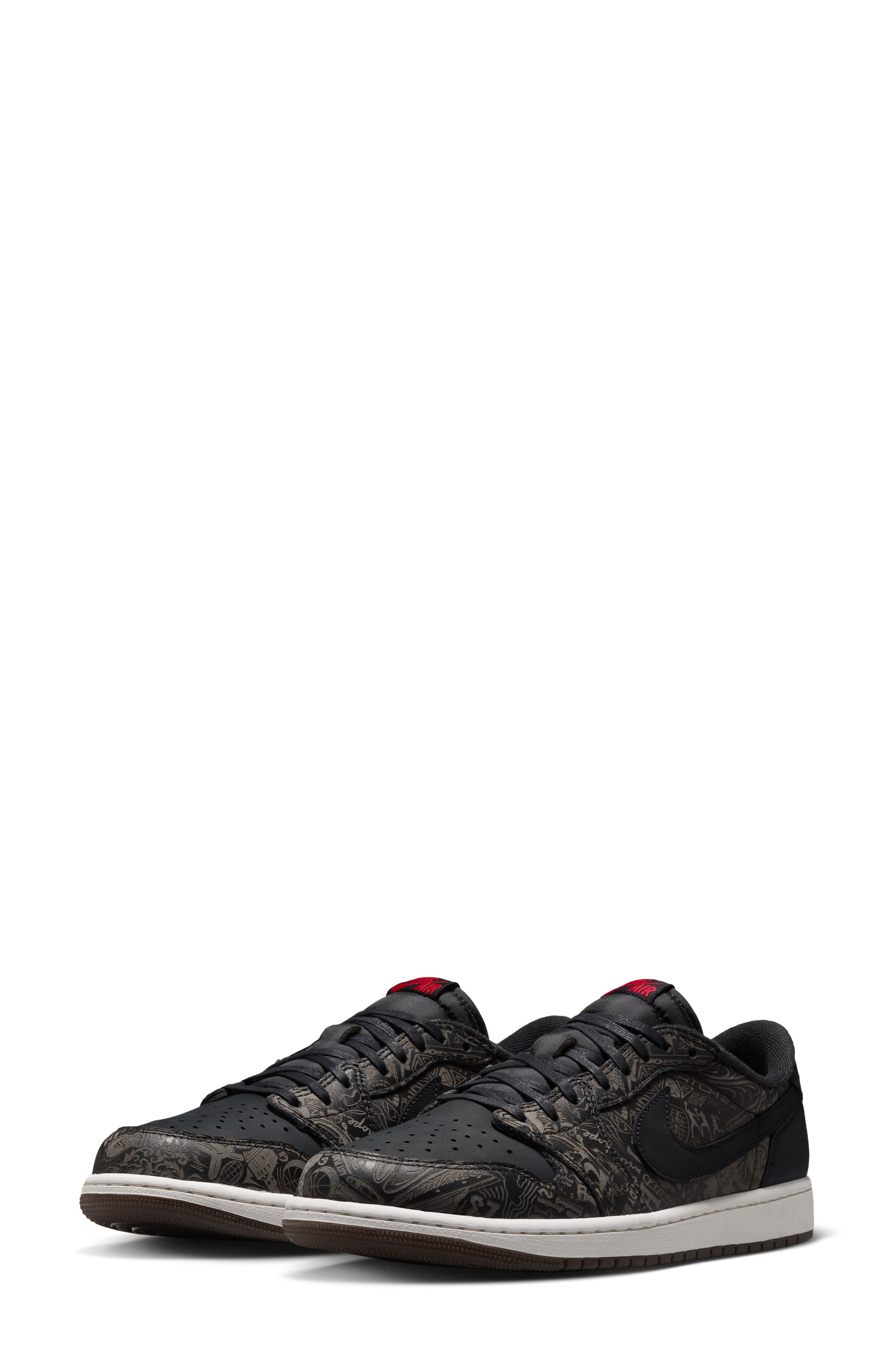 Air Jordan 1 Retro Low OG Sneaker, Main, color, BLACK/MULTICOLOR
