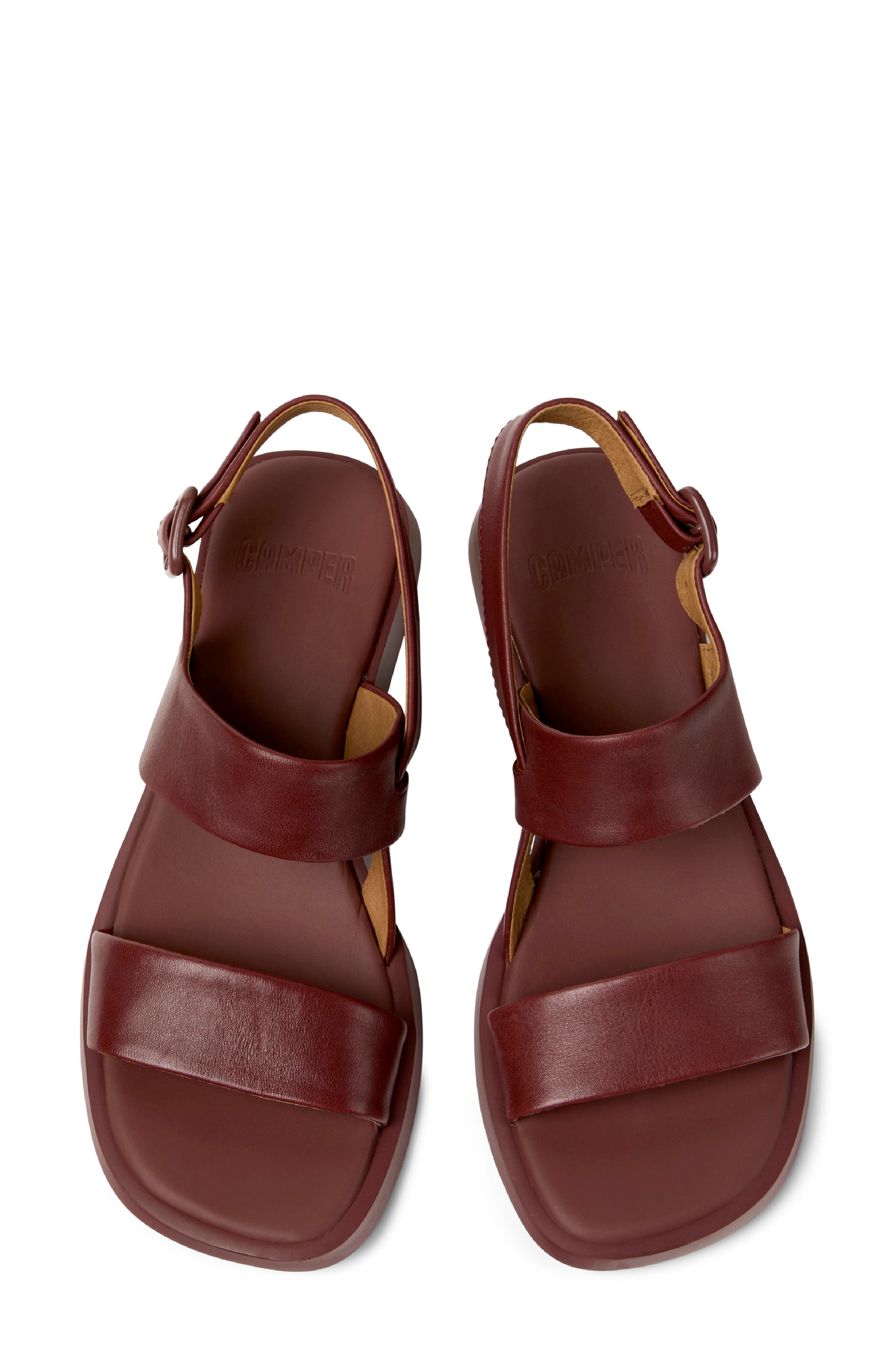 Dana Sandal, Alternate, color, BURGUNDY