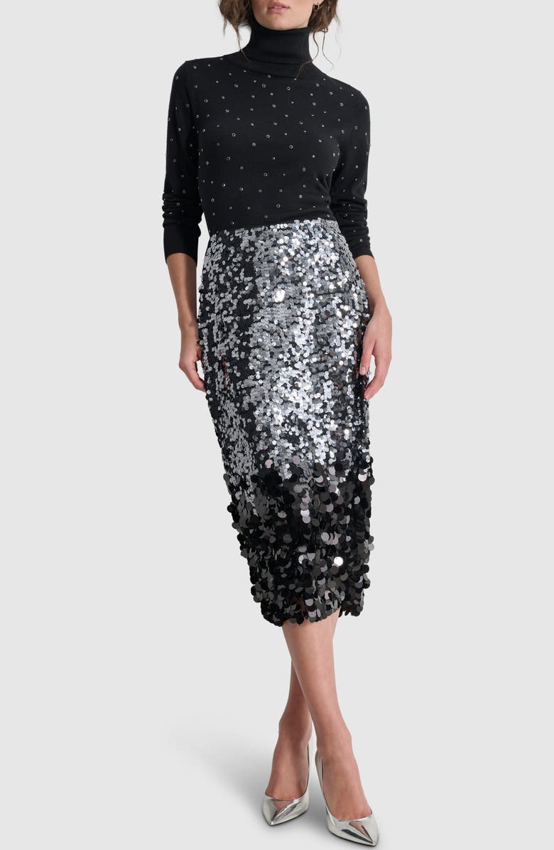 DKNY Sequin Midi Pencil Skirt, Alternate, color, 