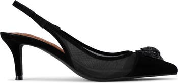 Belgravia Slingback Pointed Cap Toe Pump