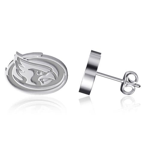 Iowa State Cyclones Team Logo Silver Post Earrings