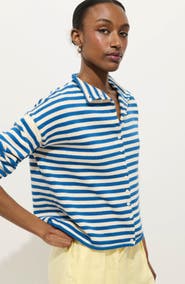 Alex Mill Taylor Stripe Cotton & Cashmere Cardigan
