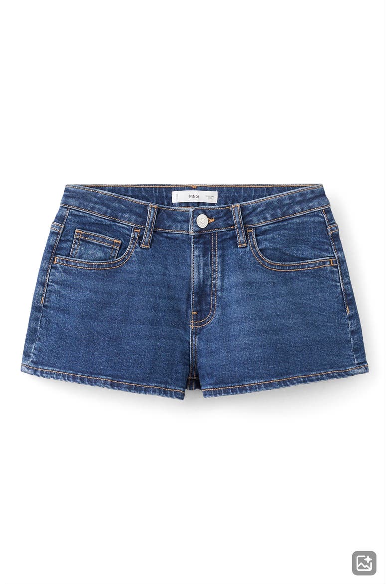 Denim Shorts, Main, color, DARK BLUE
