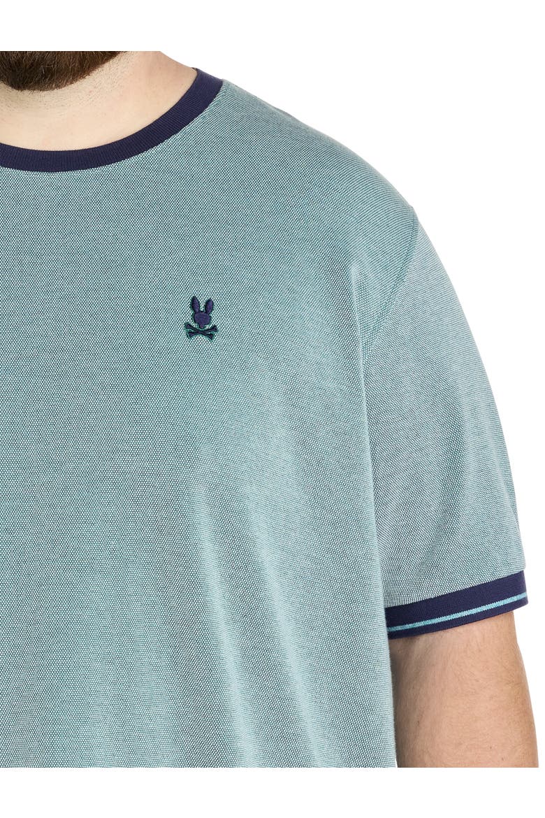Big & Tall Quinton Textured T-Shirt, Alternate, color, GREEN COMBO