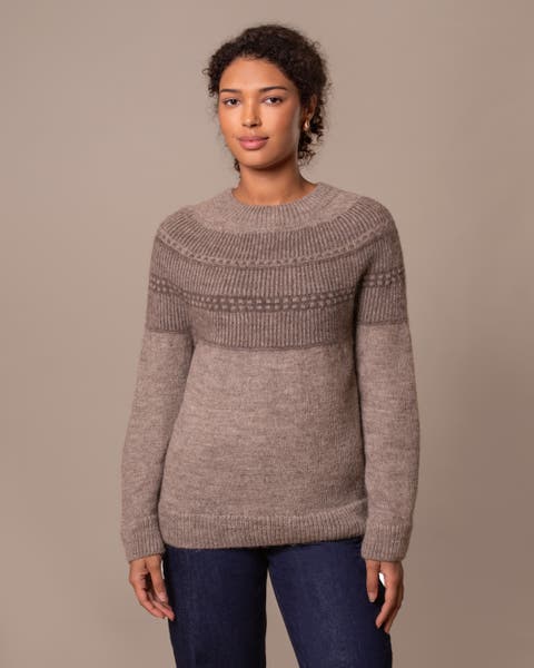 British Wool Yoke Pattern Sweater