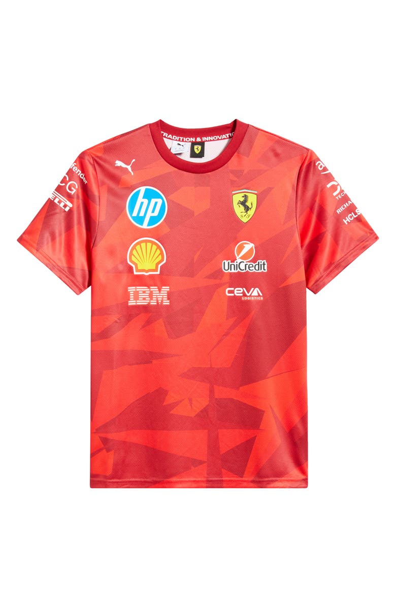 PUMA Scuderia Ferrari Team Graphic T-Shirt, Alternate, color, Rosso Corsa