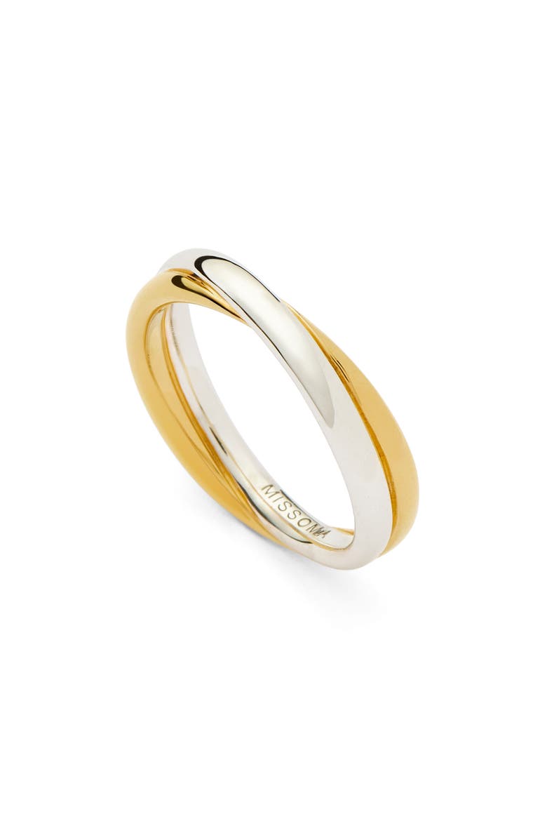 x Lucy Williams Entwine Ring, Alternate, color, MIXED SILVER/GOLD
