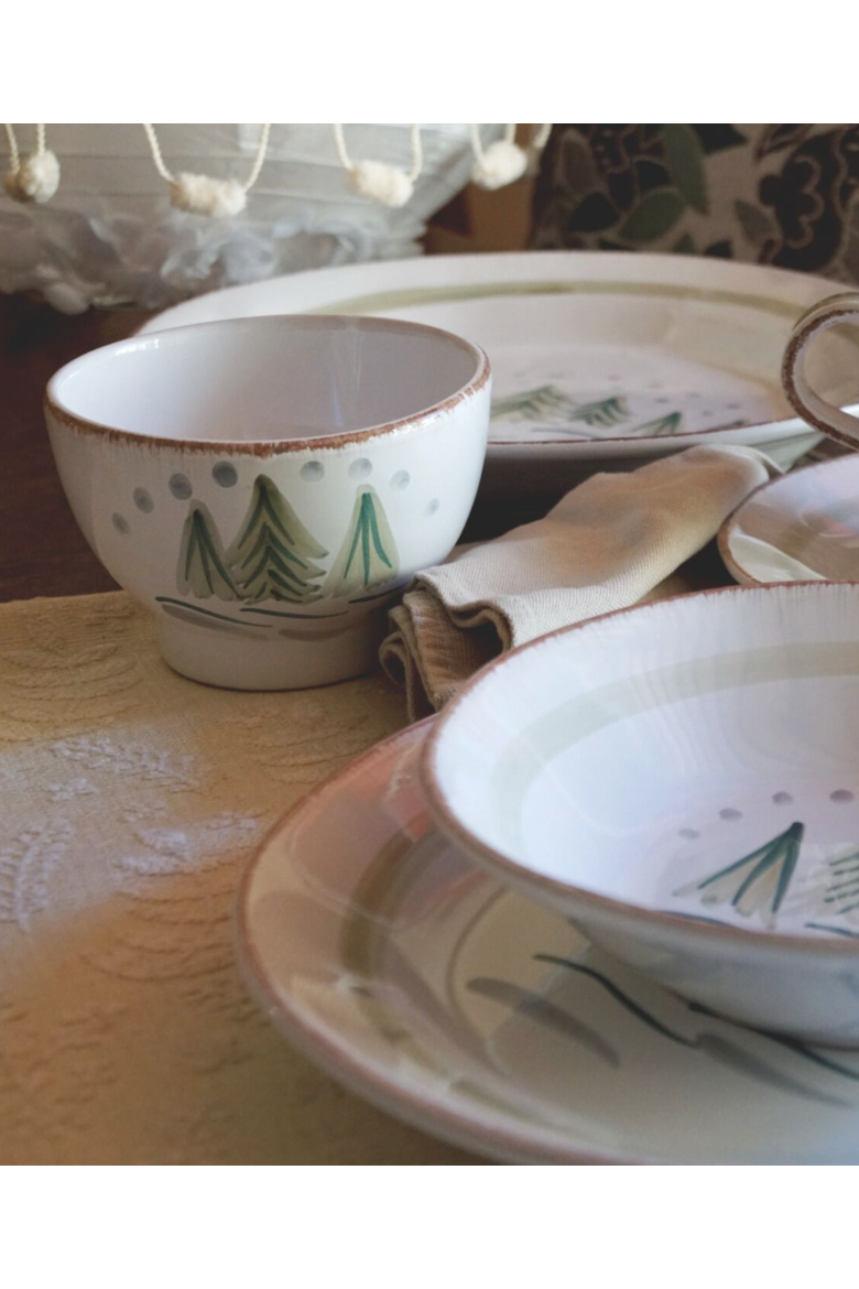 Cortina (Winter Trees) Cereal Bowl, Alternate, color, White