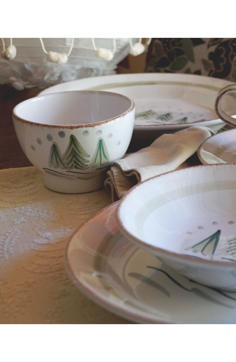 LA GABBIANELLA Cortina (Winter Trees) Cereal Bowl, Alternate, color, White