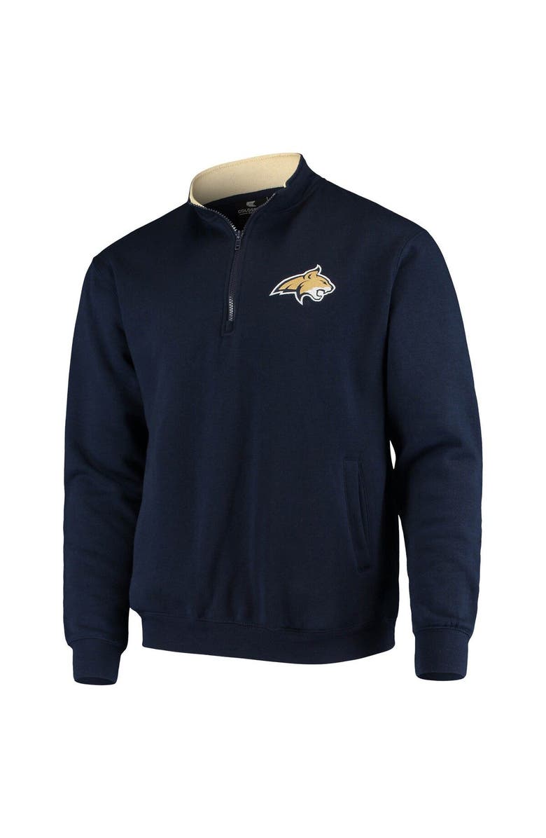 COLOSSEUM Men's Colosseum Navy Montana State Bobcats Tortugas Logo Quarter-Zip Jacket, Alternate, color, Navy