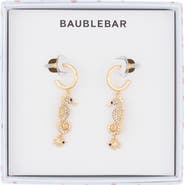 BaubleBar Hold Your Seahorses Drop Huggie Hoop Earrings