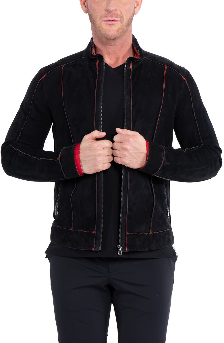 Maceoo Quilted Leather Jacket, Alternate, color, 