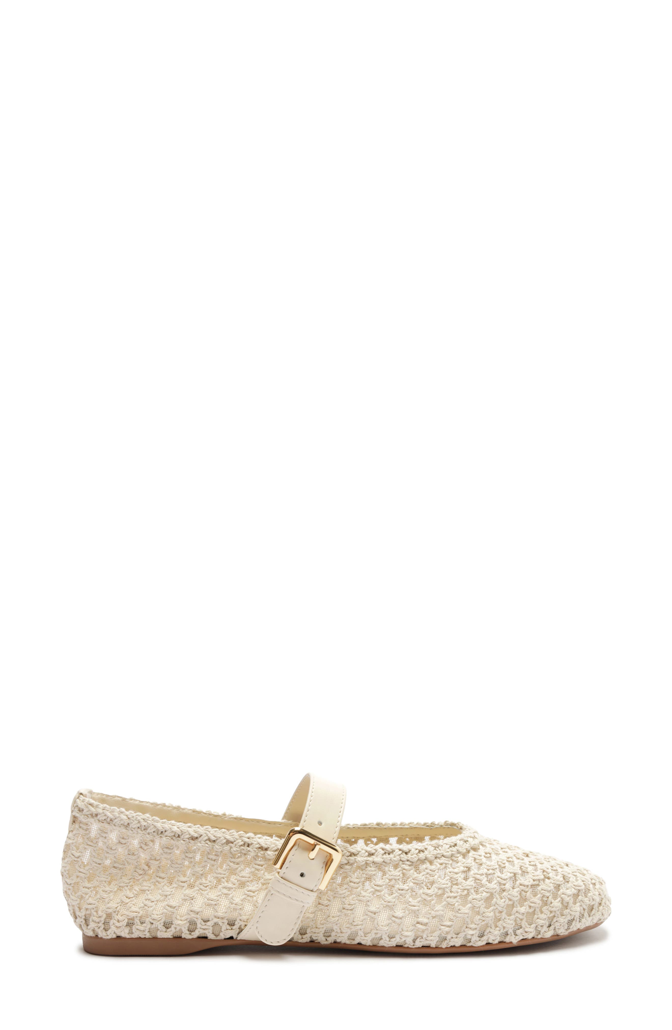 Arezzo Abby Ballet Flat, Alternate, color, Panacota