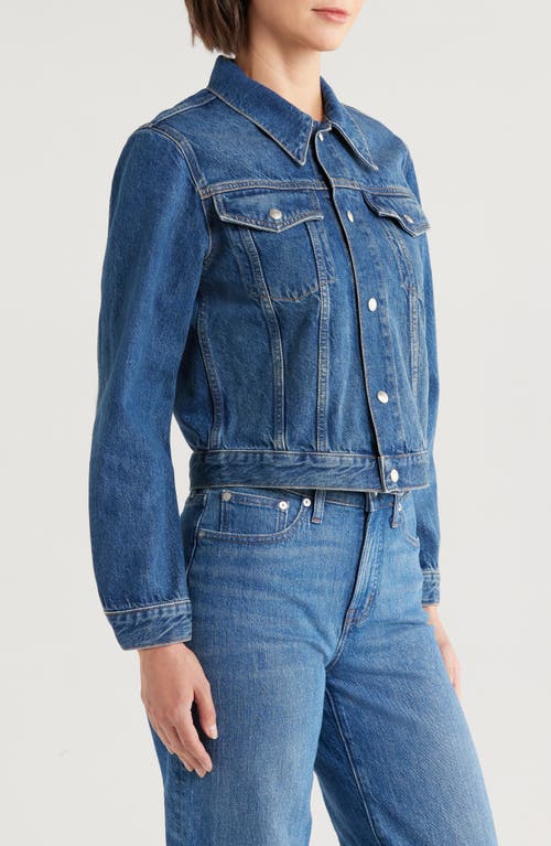 Re/done Baby Trucker Jacket In Faded Rider In Faded Rider