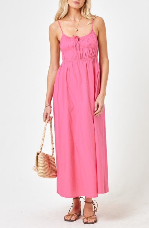 Cordova Tie Cotton Cover-Up Dress