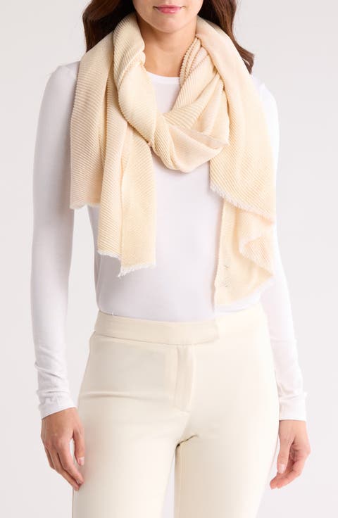 Lurex Rainbow Pleat Scarf