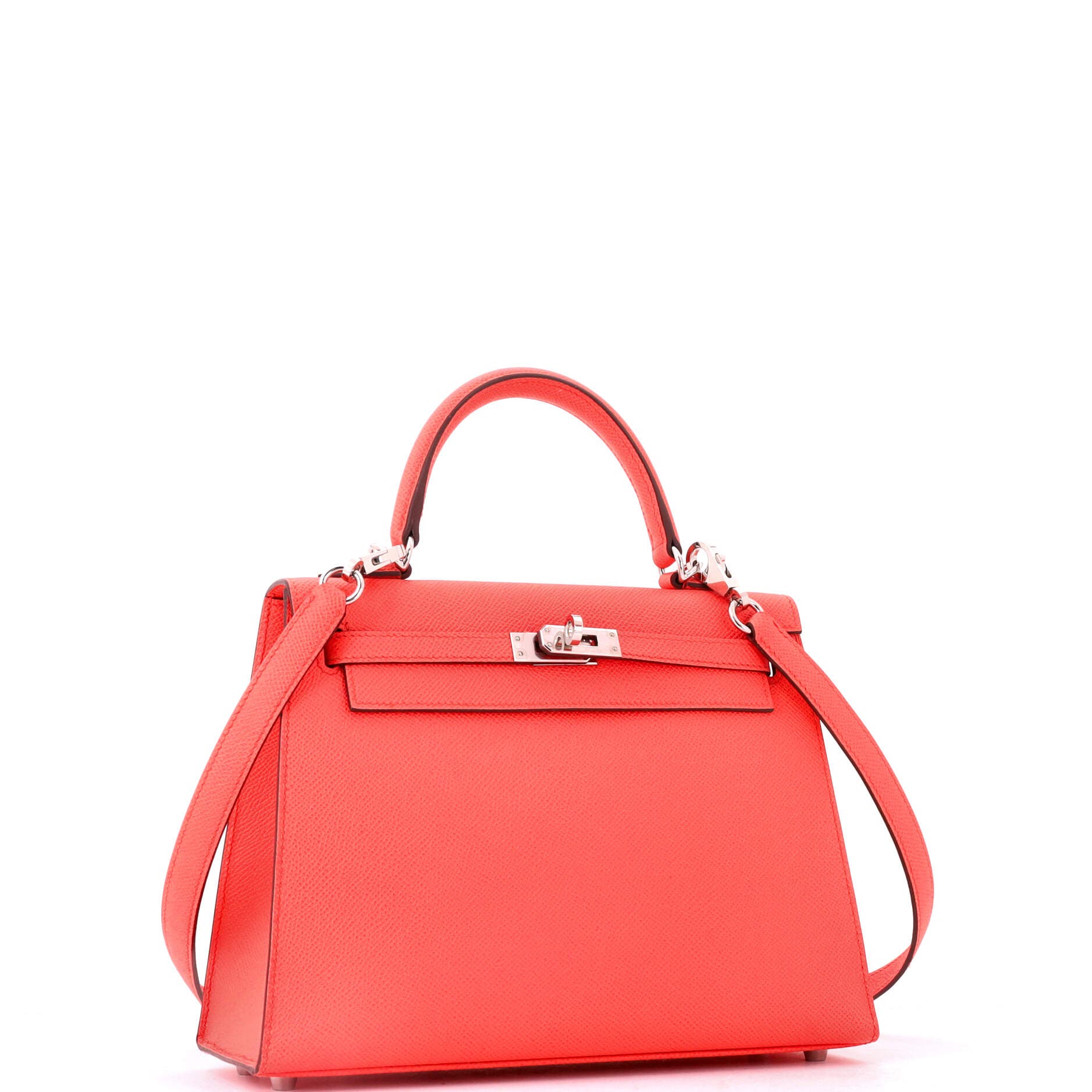 Kelly Handbag Pink Epsom with Palladium Hardware 25, Alternate, color, Pink