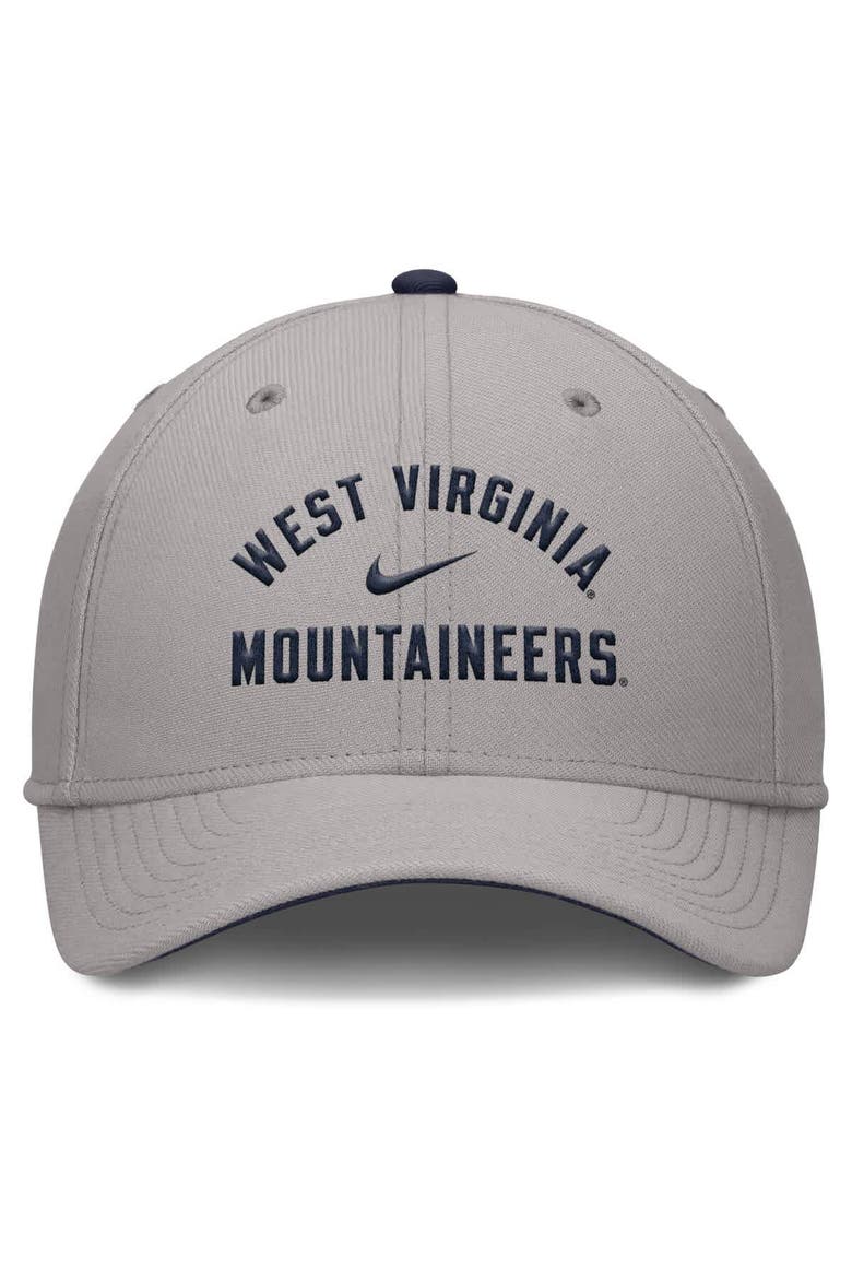 Men's Nike Gray West Virginia Mountaineers Rise Prep Performance Flex Hat, Alternate, color, Gray