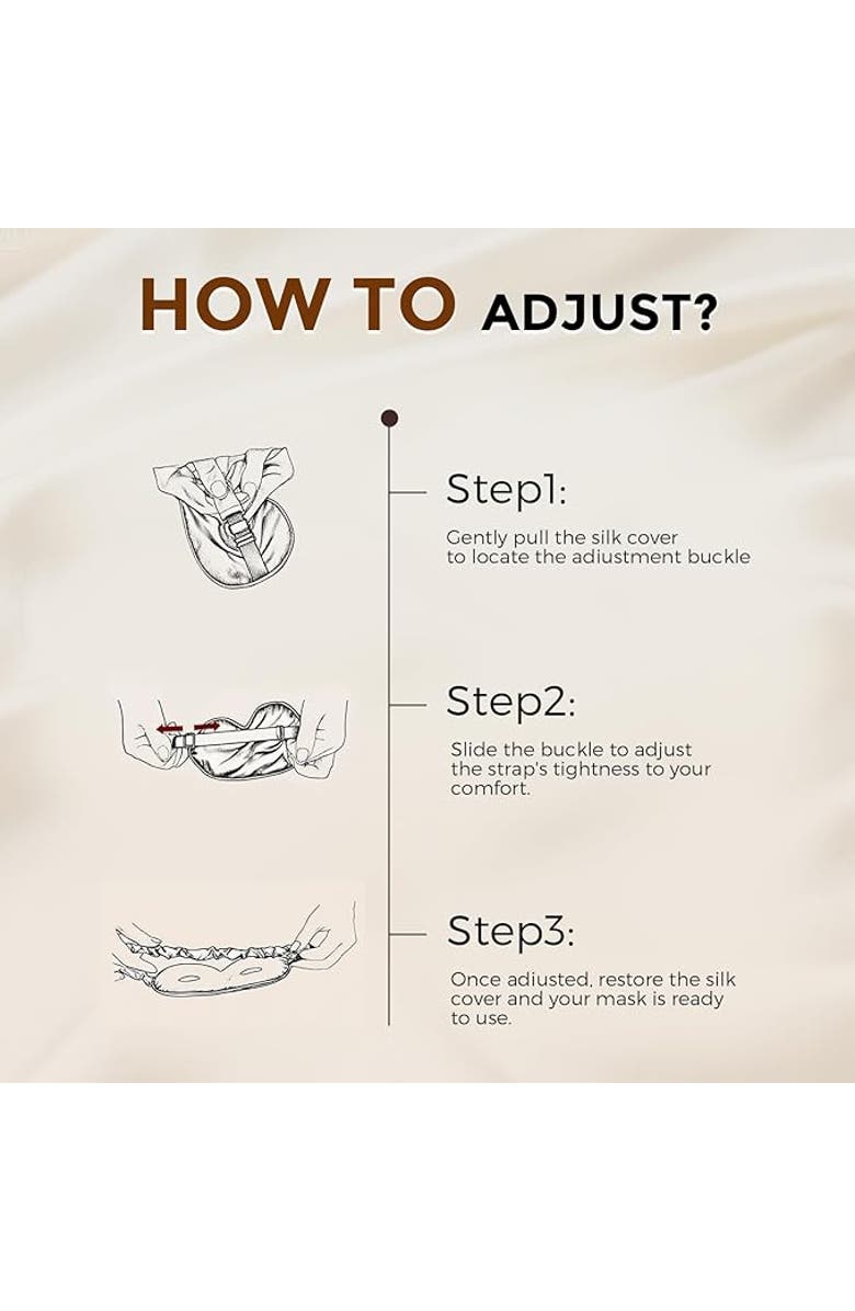 SILKSILKY 1 PC 22Momme Mulberry Silk 3D Contoured Blackout Eye Mask With Elastic Band, Alternate, color, Black