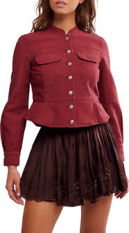 Free People Jocelyn Utility Cotton Jacket