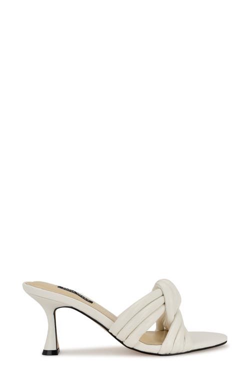 Nine West Norene Knotted Strap Sandal In White