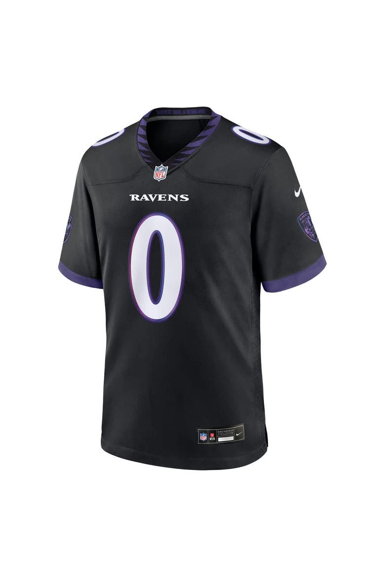 Men's Nike Roquan Smith Black Baltimore Ravens Alternate Game Jersey, Alternate, color, Black