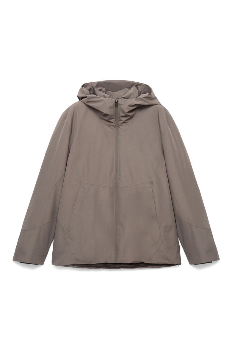 Water Repellent Thermolite® Zip Hoodie, Alternate, color, MEDIUM BROWN