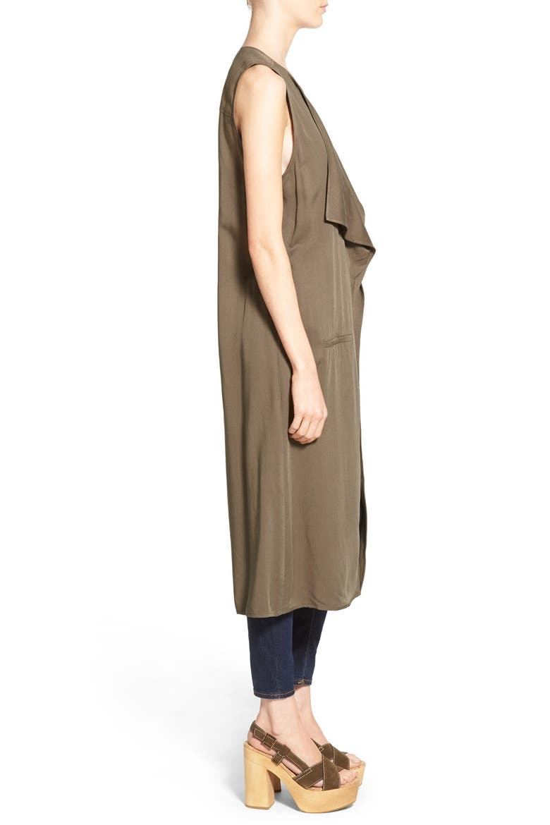 Sleeveless Trench Jacket, Alternate, color, BROWN ACORN