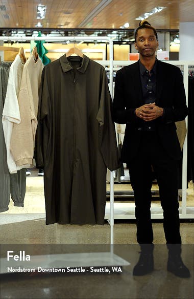 Fear of God Essentials Stretch Nylon Car Coat (Men) | Nordstrom
