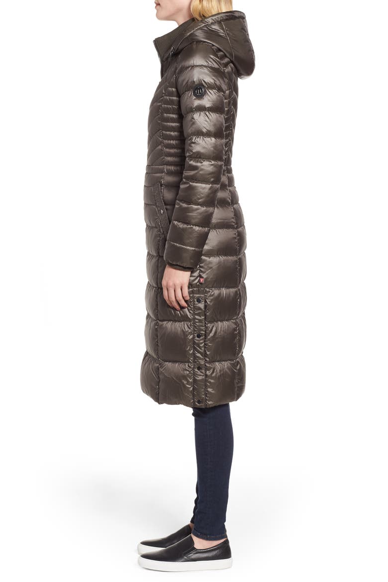 Lust Long Puffer Coat, Alternate, color, SOIL