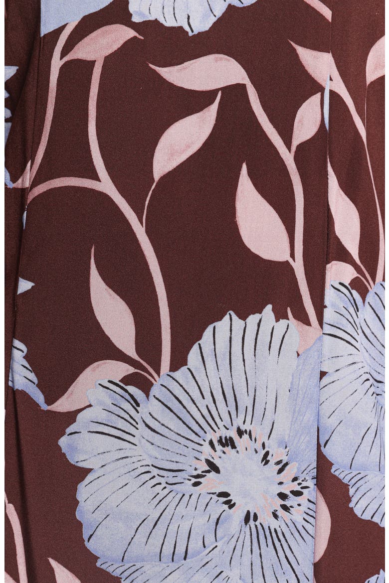 Ottavia Floral Strapless Maxi Dress, Alternate, color, BLUE POPPIES