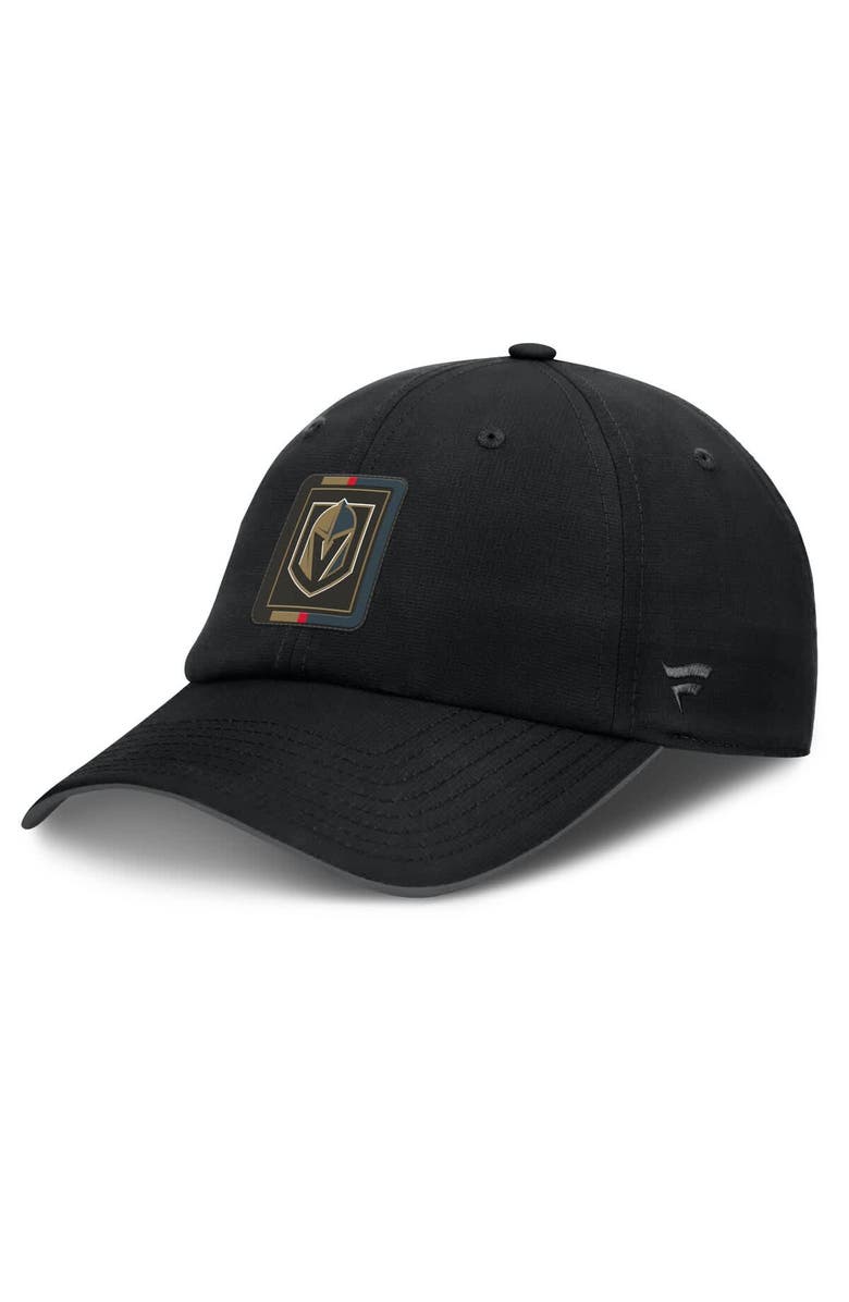 FANATICS Men's Fanatics Gray/Black Vegas Golden Knights Authentic Pro Ripstop Adjustable Hat, Main, color, Black