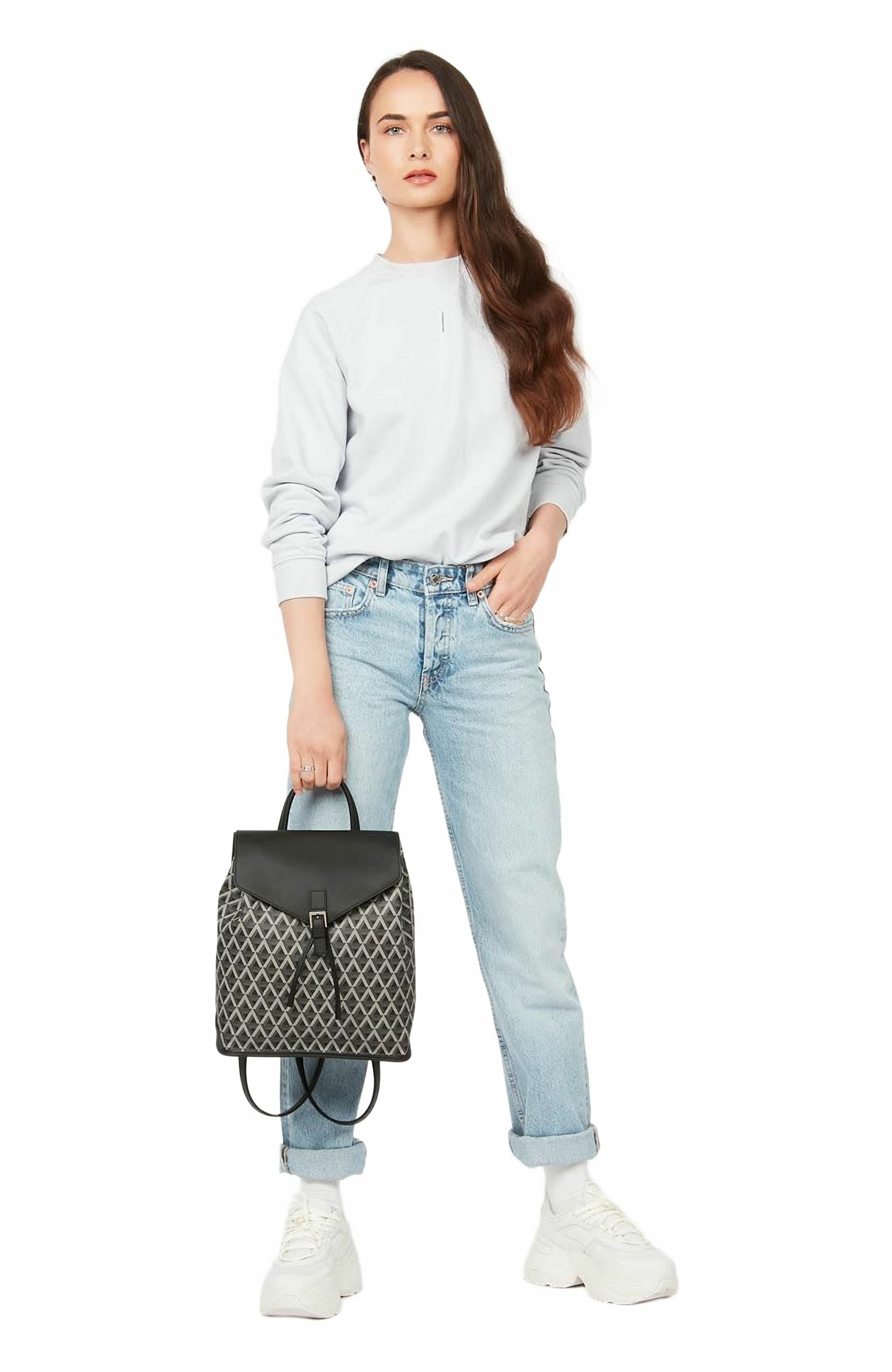 Lancaster Backpack with Flap and Snap Closure Ikon, Alternate, color, 