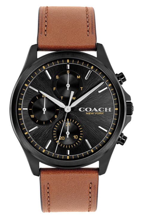 Oliver Leather Strap Watch